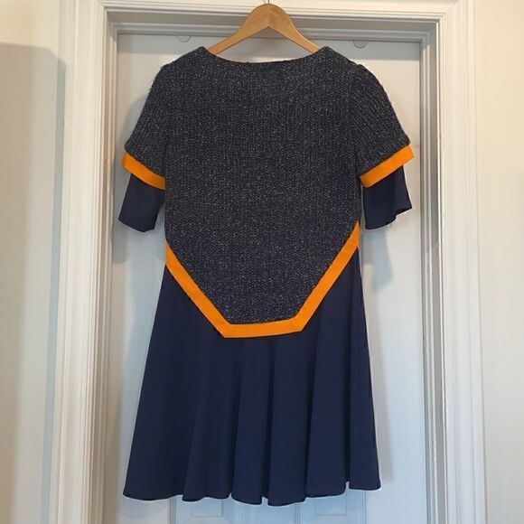 Lattori Blue and Orange Dress Size Small - Picture 2 of 7